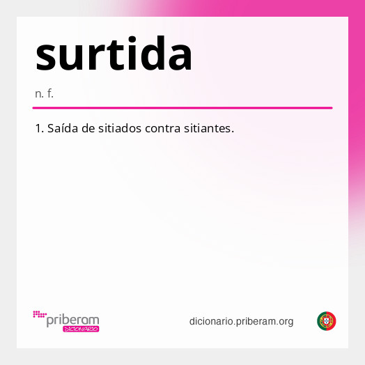 Significado de surtida