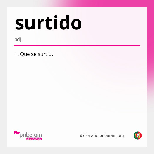 Significado de surtido