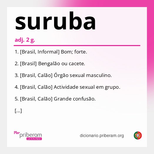 Significado de suruba
