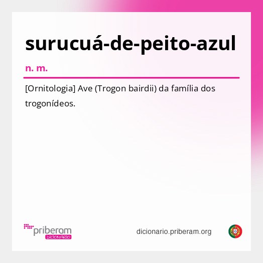 Significado de surucuá-de-peito-azul
