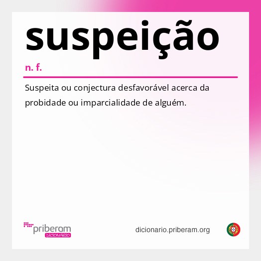 Significado de suspeição