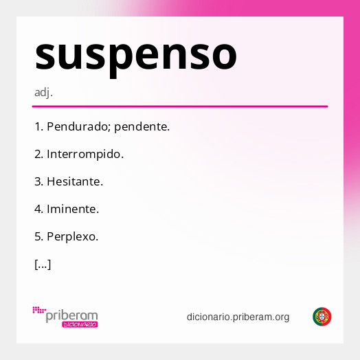 Significado de suspenso