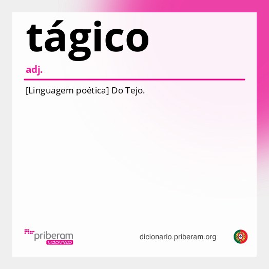 Significado de tágico