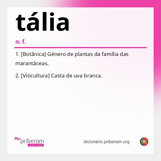 Significado de tália