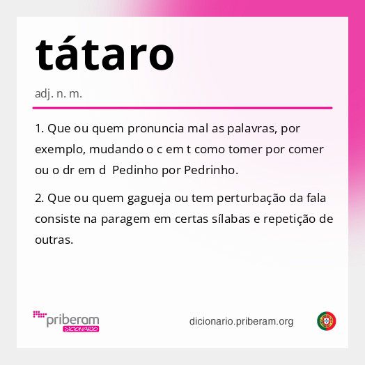 Significado de tátaro