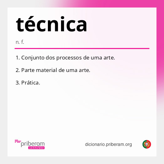 Significado de técnica