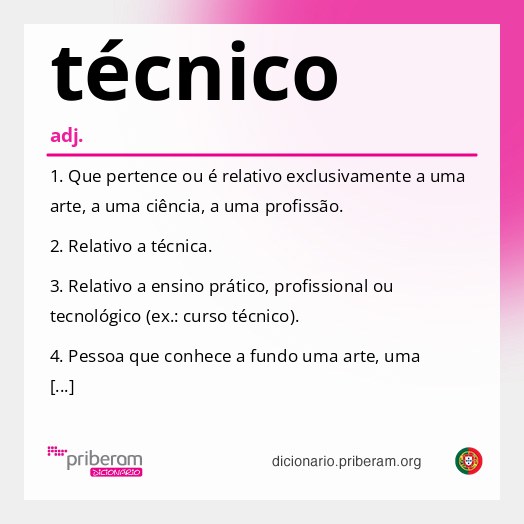 Significado de técnico