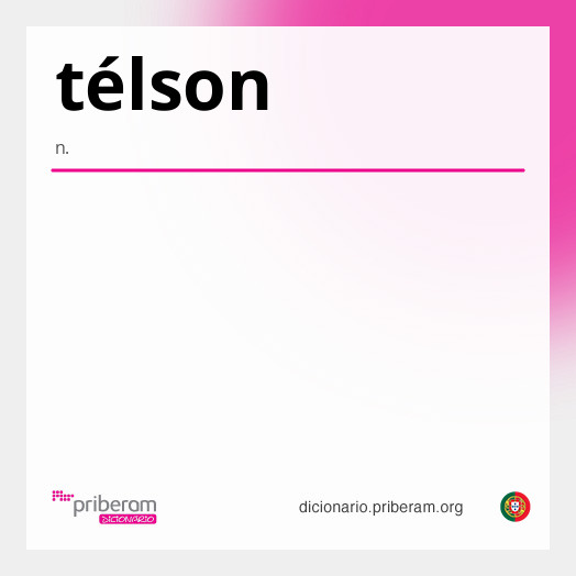 Significado de télson