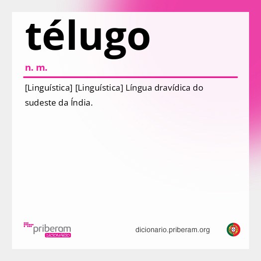 Significado de télugo