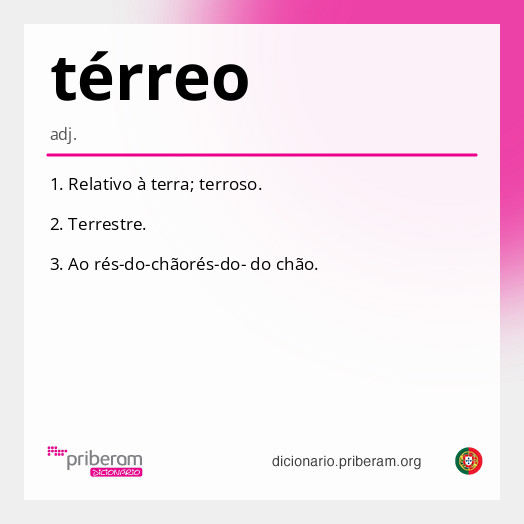 Significado de térreo