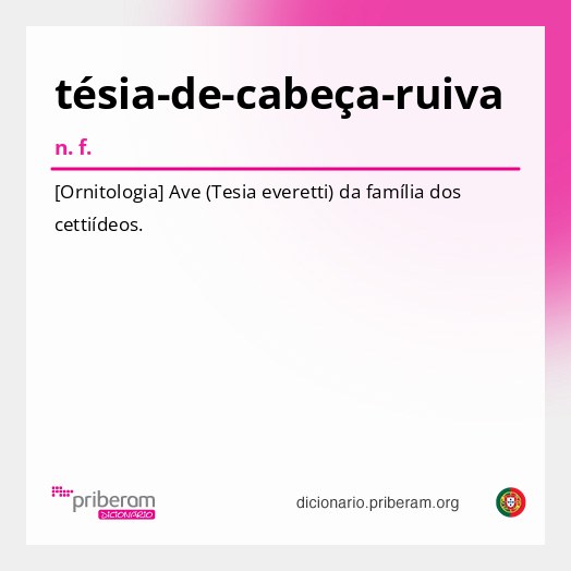 Significado de tésia-de-cabeça-ruiva
