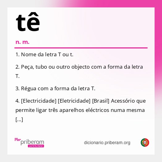 Significado de tê