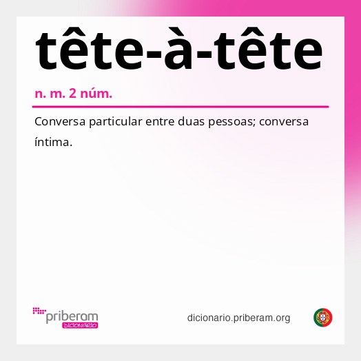 Significado de tête-à-tête