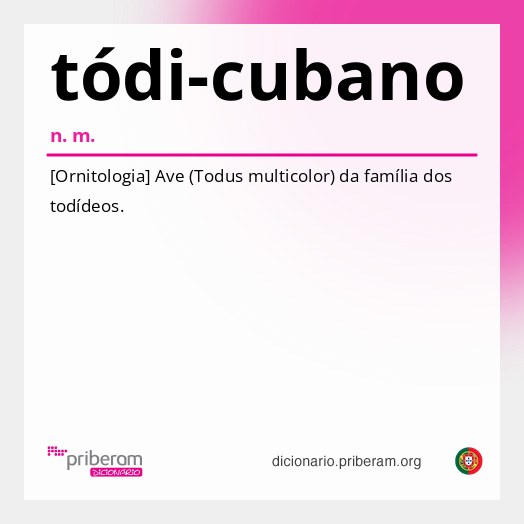 Significado de tódi-cubano