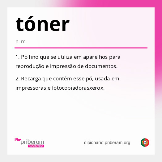 Significado de tóner