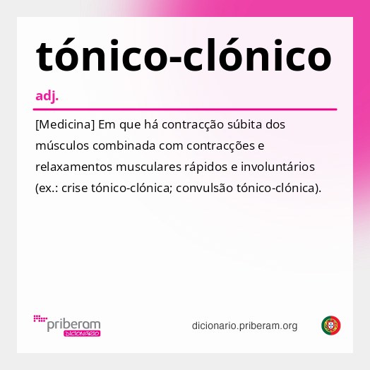 Significado de tónico-clónico