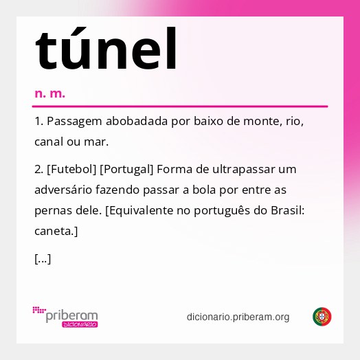 Significado de túnel