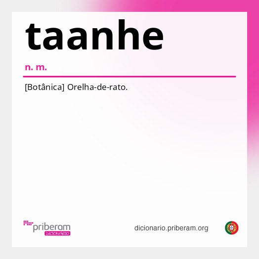 Significado de taanhe