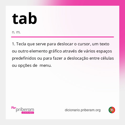 Significado de tab