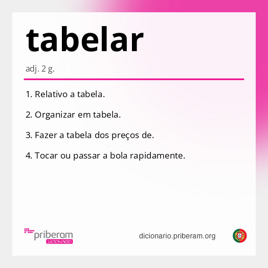 Significado de tabelar