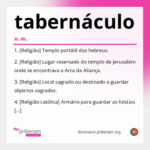 Significado de tabernáculo