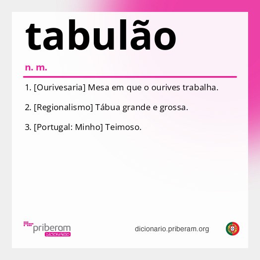 Significado de tabulão