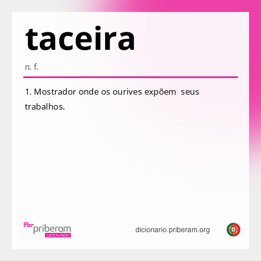 Significado de taceira