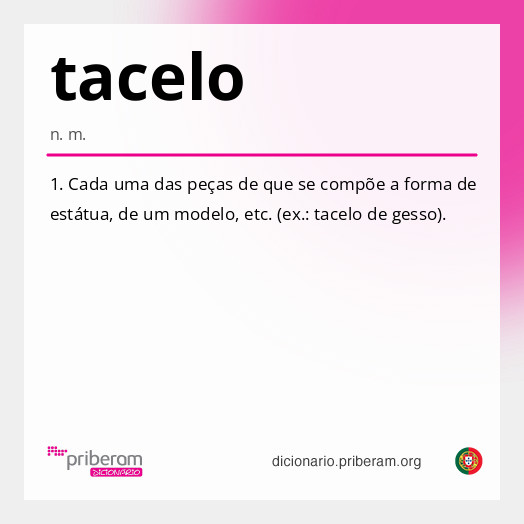 Significado de tacelo