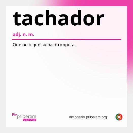 Significado de tachador