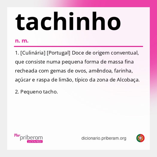 Significado de tachinho