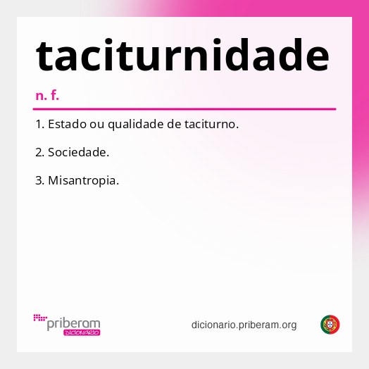 Significado de taciturnidade