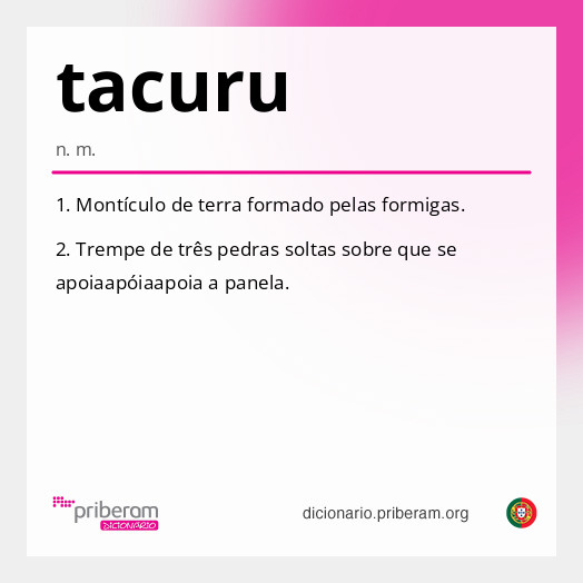 Significado de tacuru