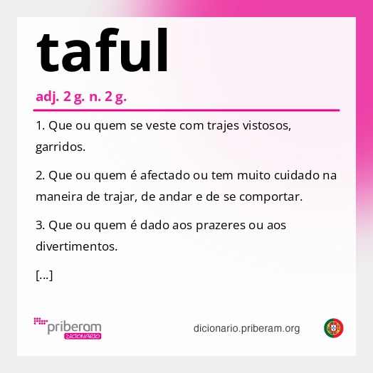 Significado de taful