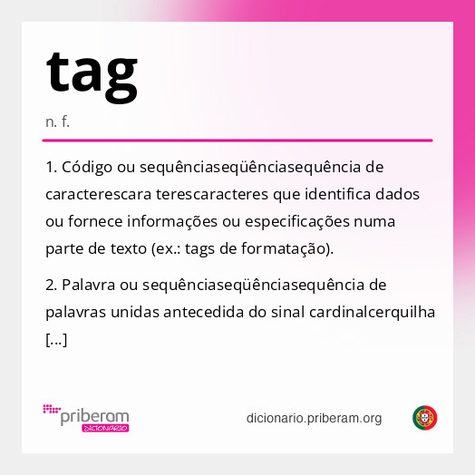 Significado de tag