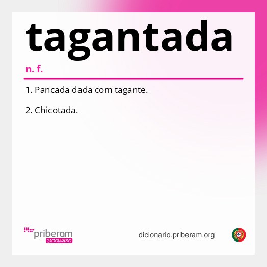 Significado de tagantada