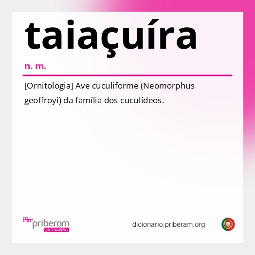 Significado de taiaçuíra