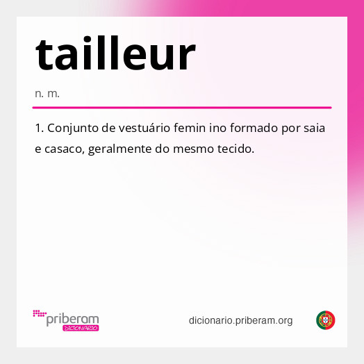 Significado de tailleur