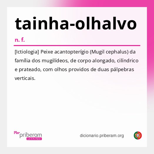 Significado de tainha-olhalvo