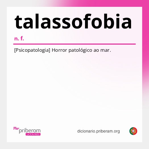 Significado de talassofobia