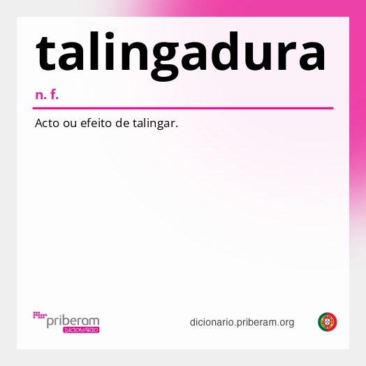 Significado de talingadura