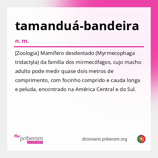 Significado de tamanduá-bandeira