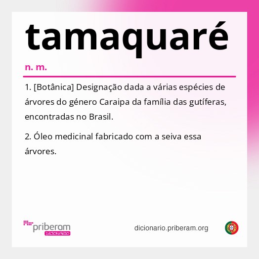 Significado de tamaquaré