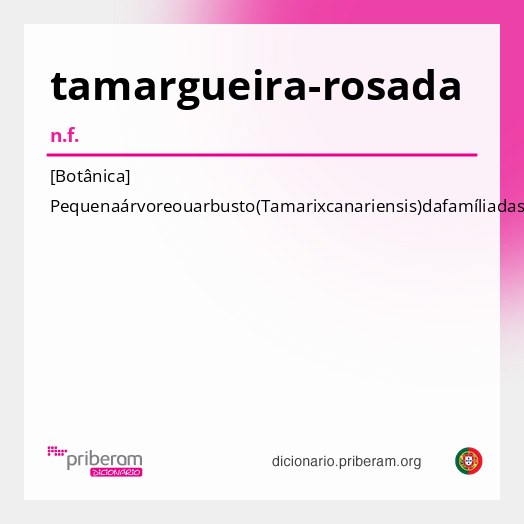 Significado de tamargueira-rosada