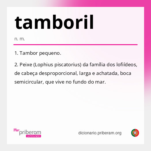 Significado de tamboril