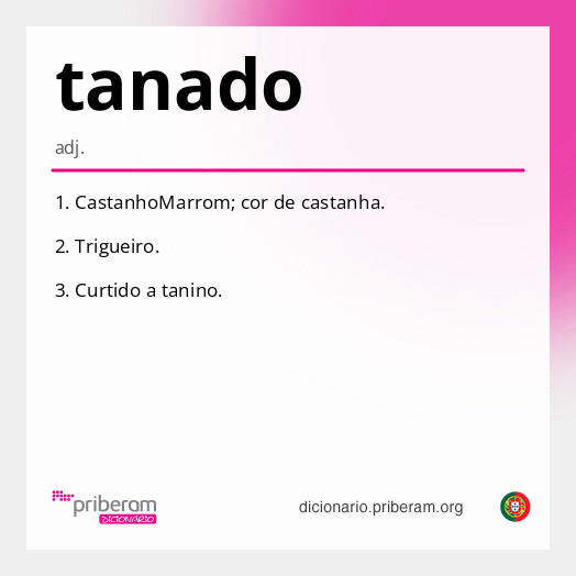 Significado de tanado