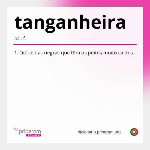 Significado de tanganheira