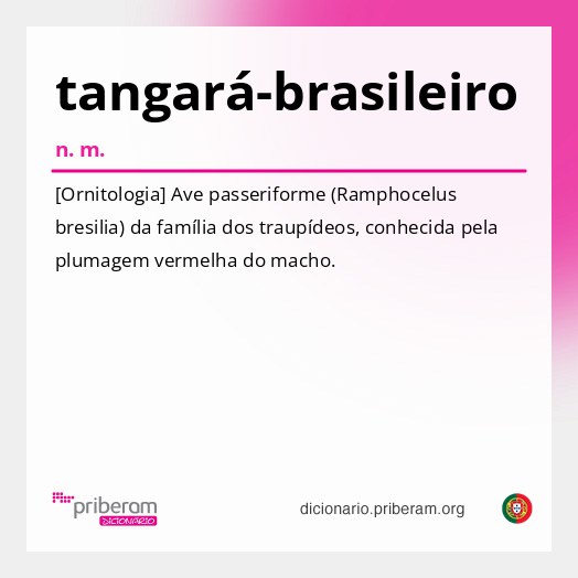 Significado de tangará-brasileiro