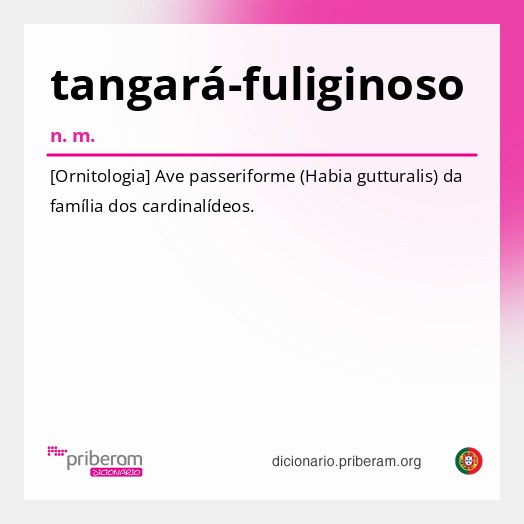 Significado de tangará-fuliginoso