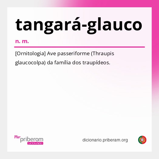 Significado de tangará-glauco