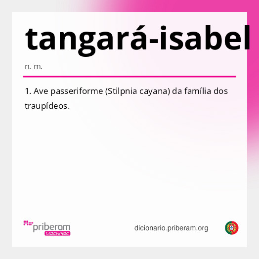 Significado de tangará-isabel